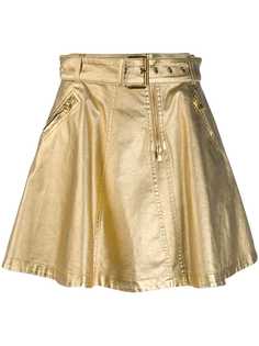 Moschino A-line belted skirt