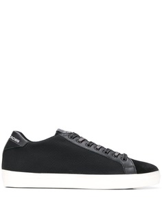 Leather Crown lace-up low-top sneakers