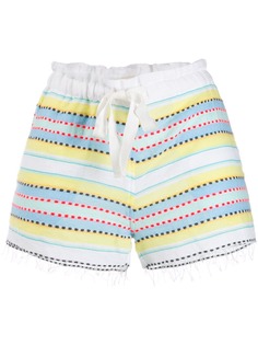 Lemlem high waisted striped shorts