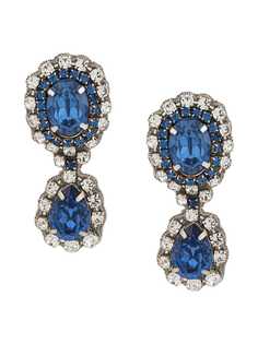 Moschino clip-on crystal earrings