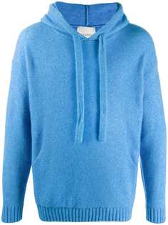 Laneus textured knit hoodie