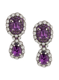 Moschino crystal embellished earrings