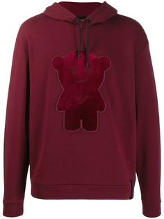 Emporio Armani teddy embroidered hoodie