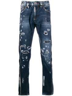 Philipp Plein джинсы с заклепками