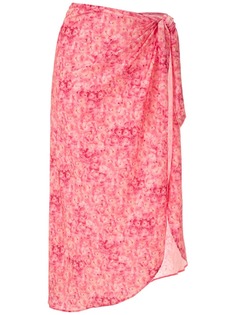 Adriana Degreas floral print beach skirt