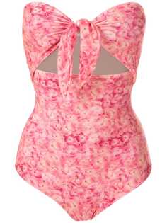 Adriana Degreas printed tie knot swimsuit