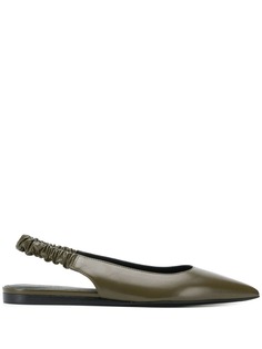 Bottega Veneta туфли с ремешком на пятке и заостренным носком