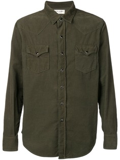 Saint Laurent вельветовая рубашка Western