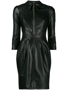 Elisabetta Franchi платье мини из искусственной кожи