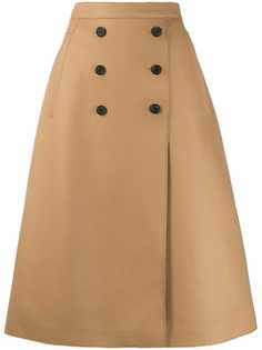 Rochas double-breasted skirt