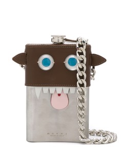 Marni bat hip flask