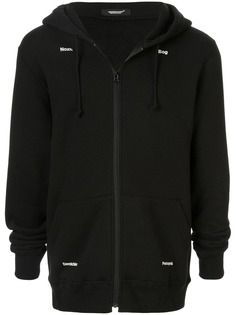 UNDERCOVER printed detail zipped hoodie