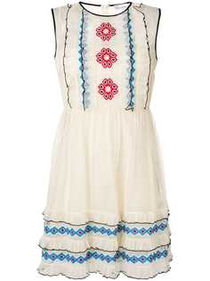 Red Valentino платье мини с вышивкой