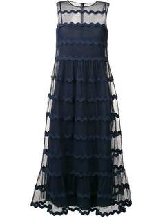 Red Valentino платье из тюля в точку