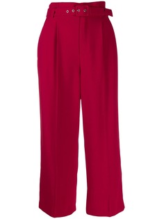 Red Valentino укороченные брюки с присборенной талией
