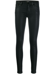 7 For All Mankind брюки скинни с заниженной талией