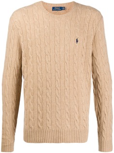 Polo Ralph Lauren cable knit logo pullover