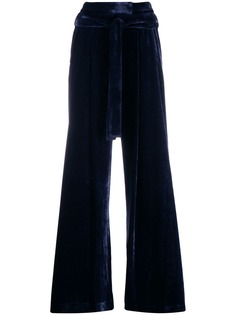 Dusan wide leg velvet trousers