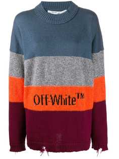 Off-White distressed logo sweater