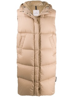 Moncler длинный жилет Comoe
