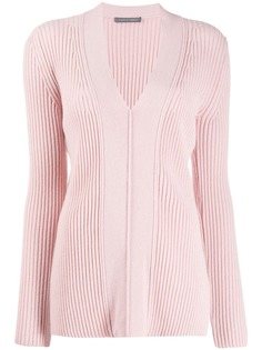 Alberta Ferretti ribbed knit cardigan