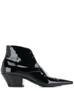 Saint Laurent ботильоны Belle 45 со шнуровкой
