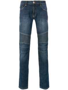 Philipp Plein ребристые джинсы скинни