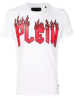 Philipp Plein футболка с принтом Plein In Flames