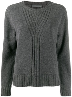 Alberta Ferretti ribbed knit detail sweater