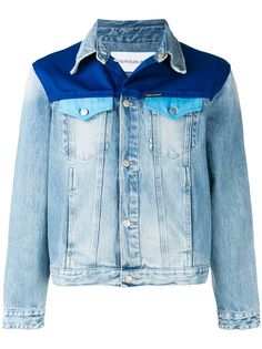 Calvin Klein Jeans джинсовая куртка с контрастными панелями