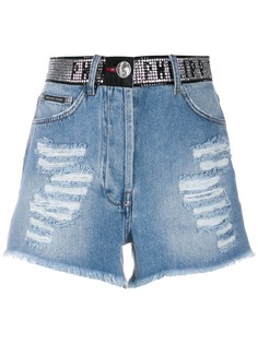 Philipp Plein декорированные шорты