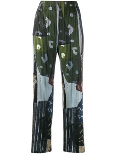Pleats Please By Issey Miyake high waisted palazzo pants