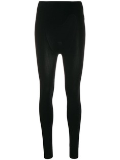 Pleats Please By Issey Miyake knitted panel leggings