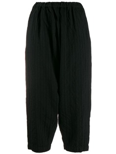 Comme Des Garçons Comme Des Garçons striped cropped trousers