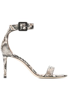 Giuseppe Zanotti босоножки с тиснением под змеиную кожу
