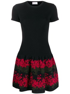 Red Valentino короткое платье с цветочным принтом