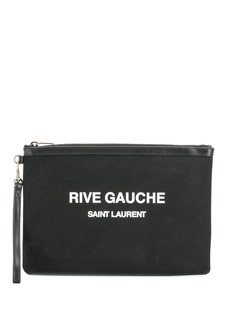 Saint Laurent клатч Rive Gauche с логотипом