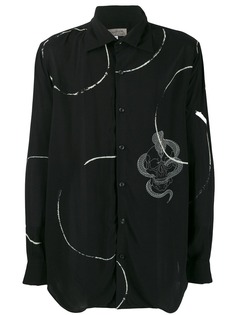 Yohji Yamamoto рубашка с принтом