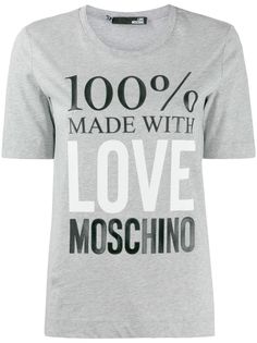Love Moschino футболка с круглым вырезом и логотипом