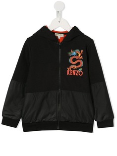 Kenzo Kids худи Gorky на молнии с принтом