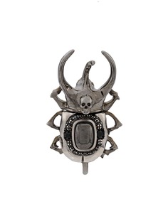 Alexander McQueen crystal embellished beetle earrings