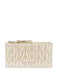 Miu Miu metallic Matelassé pouch