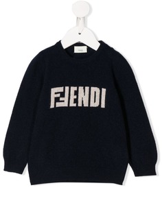 Fendi трикотажный свитер с логотипом