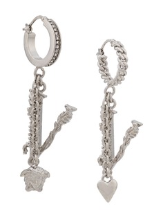 Versace Medusa drop chain earrings