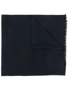 Z Zegna frayed embroidered scarf