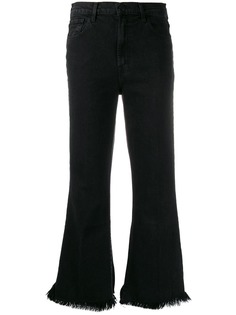 J Brand distressed flared jeans