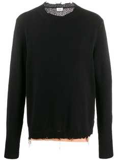 Covert distressed knitted sweater