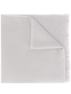 Rick Owens fringed edges winter scarf