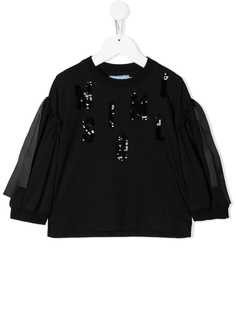 Mi Mi Sol embellished letter blouse