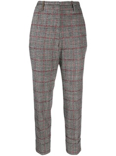 Peserico check patterned trousers